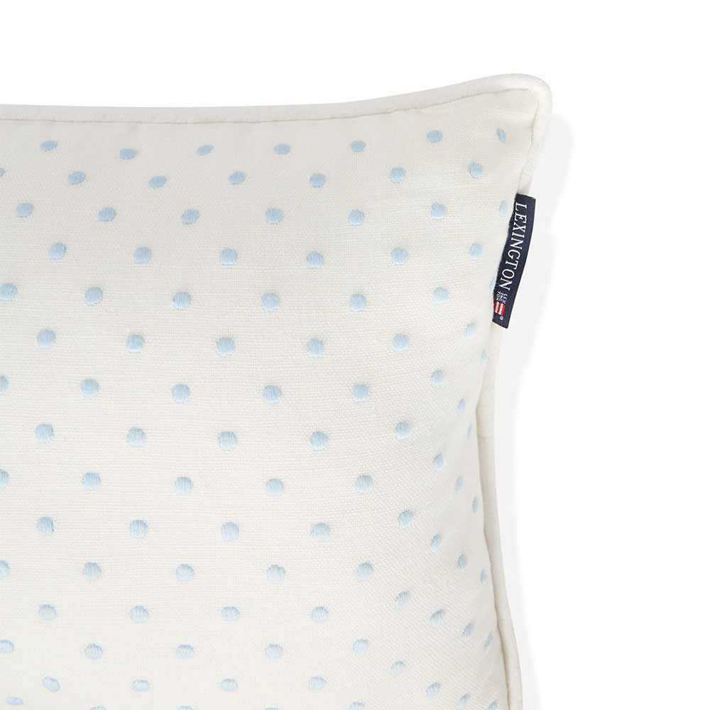 Lexington Dotted Linen/Cotton Prydnadskudde